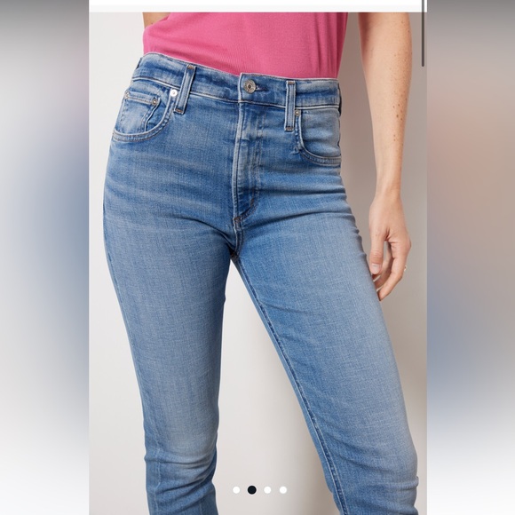 Citizens of Humanity- Isola Straight Crop stretch jeans, size 25, mid blue - Picture 7 of 8